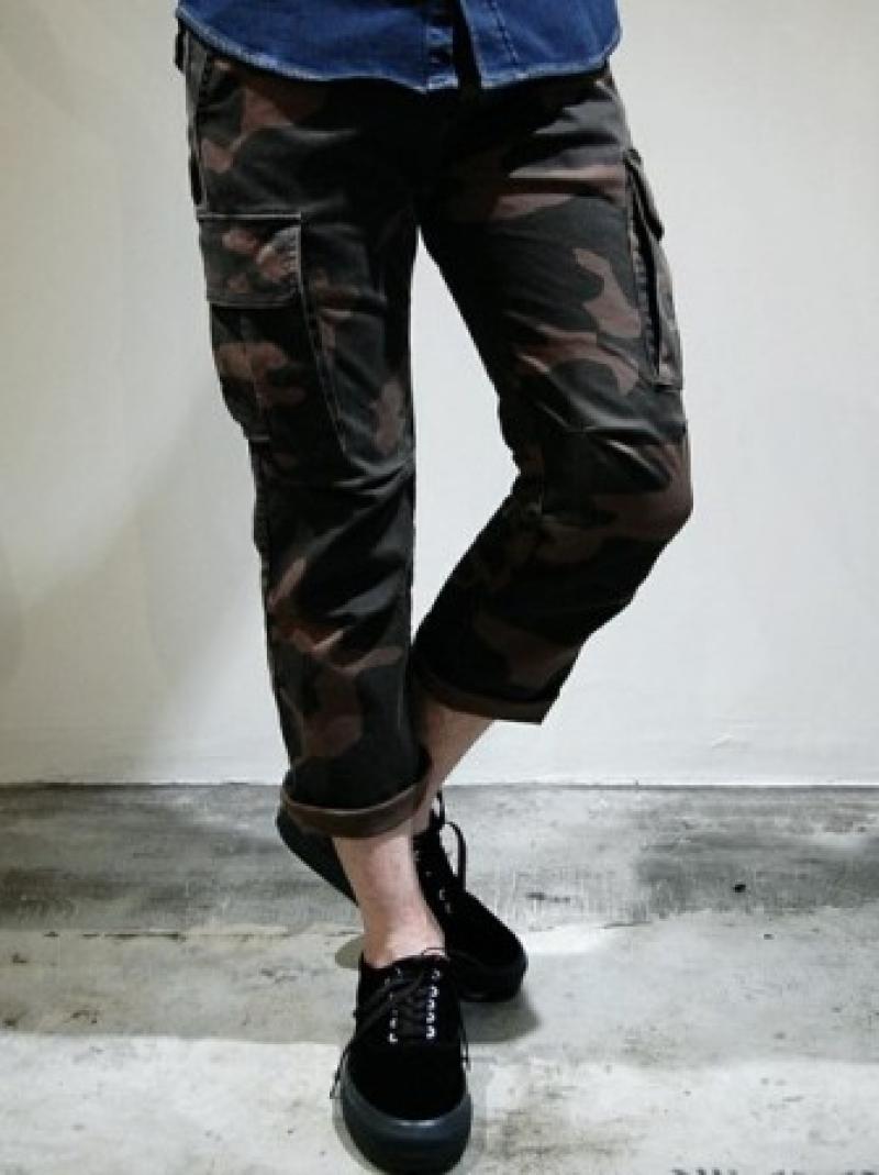 Magine/ޡ:SULFUR STRETCH CROPPED CARGO PANTS(1323-32)/CAMO