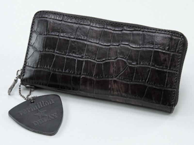 DELAY by Win&Sons:Emboss Croco Wallet(DW19-A-010)/BLACK