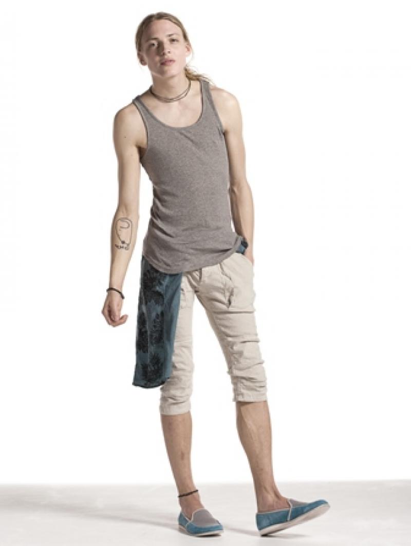 OURET:LINEN MODAL STRETCH CROPPED MOTOCROSS PANTS(OR141-2961)