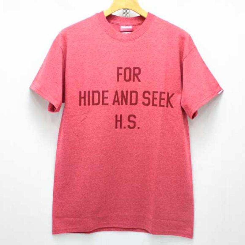 HIDE&SEEK FOR H.S. S/S Tee (14sa-Heather):H-RED !!