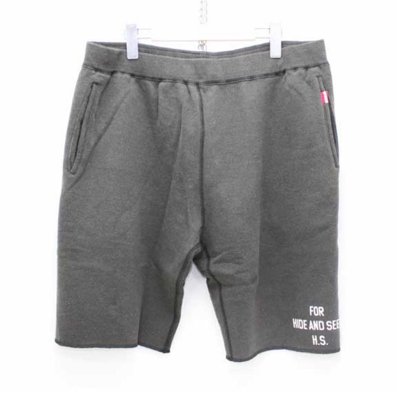 HIDE&SEEK Sweat Shorts (14sa):BLACK !!