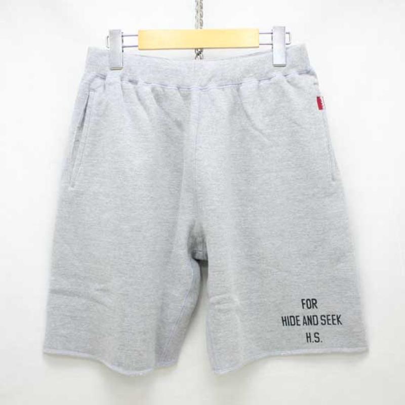 HIDE&SEEK Sweat Shorts (14sa):H-GREY !!