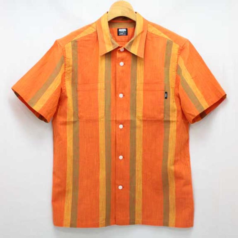 RATS PANAMA STRIPE SHIRTS:ORANGE STRIPE !!