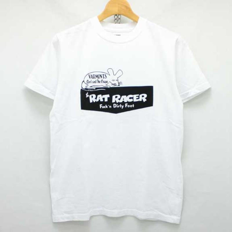 RATS RAT RACER T-SHIRTS:WHITE !!