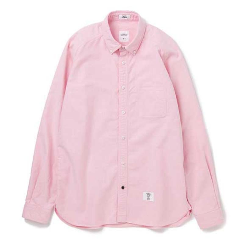 BEDWIN L/S B.D RAGLAN SLEEVE OX SHIRT "BRIAN":PINK !!