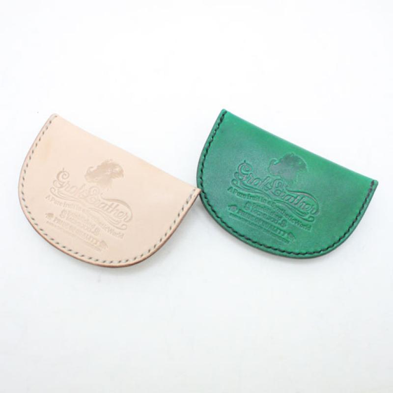 GROK LEATHER HALF MOON COIN CASE (PLANE)