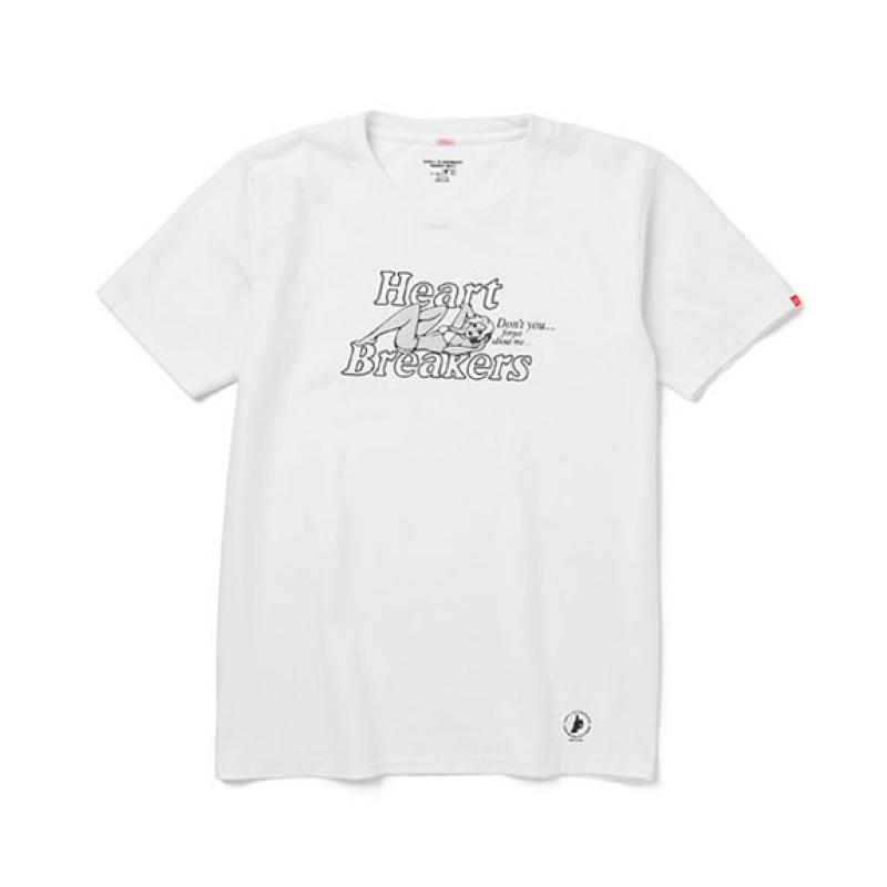 BEDWIN S/S PRINT T "ALEXANDRA":WHITE