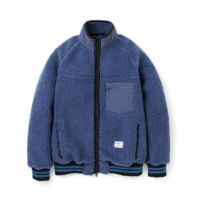 BEDWIN BOA FLEECE JKT "ESTEVEZ":NAVY