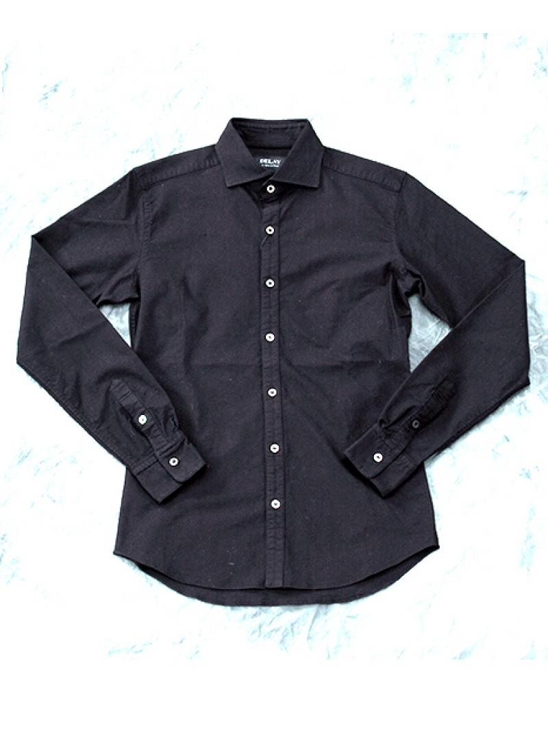 DELAY by Win&Sons:HEAVY OX SHIRT(DW20-SH-003)/BLACK