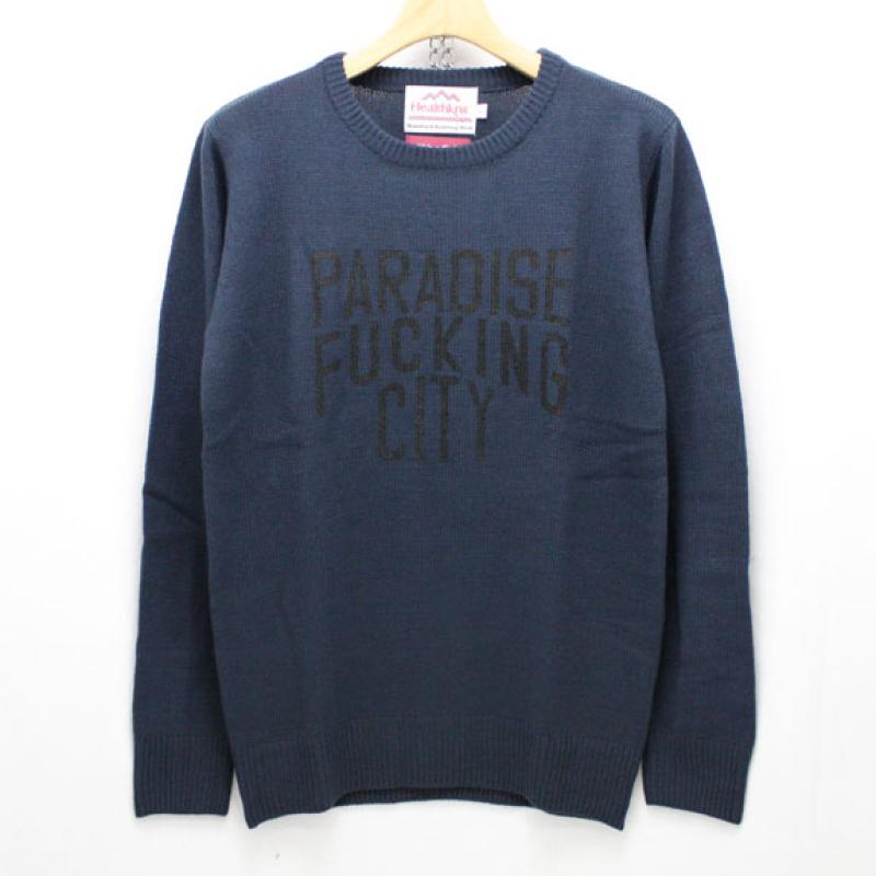 HIDE&SEEK PA FU Crew Knit:NAVY(SOLID)