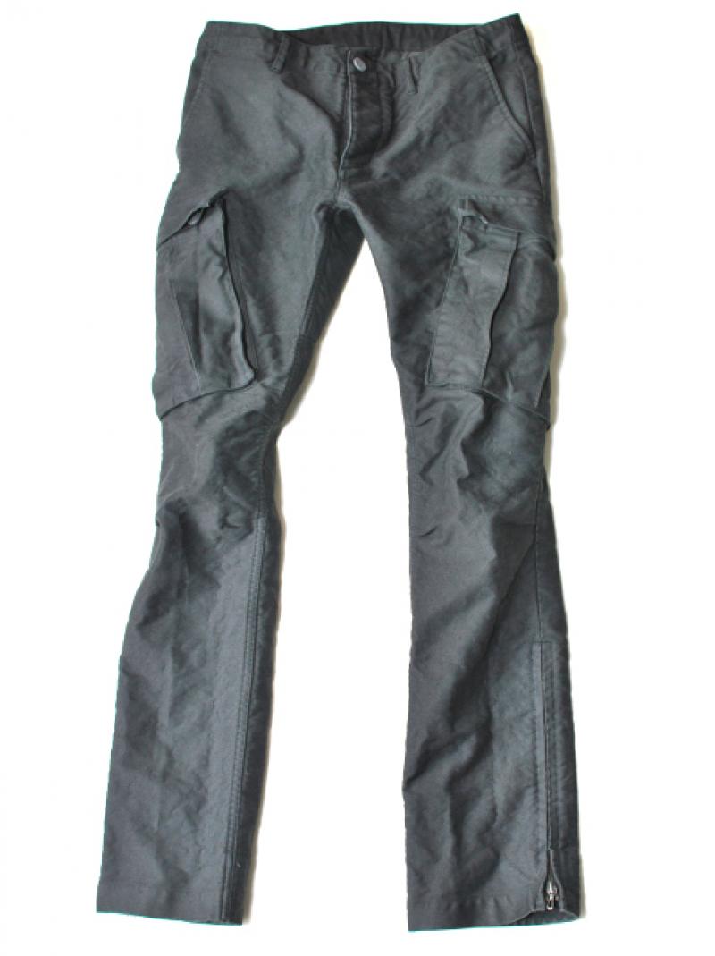 OURET:COTTON MOLESKIN BIG POCKET STRAIGHT CARGO PANTS[OR142-1461] 