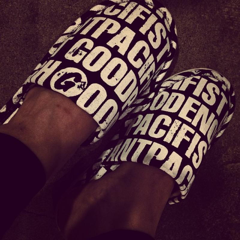 GoodEnough x MILITANTPACIFIST SLIPPERS