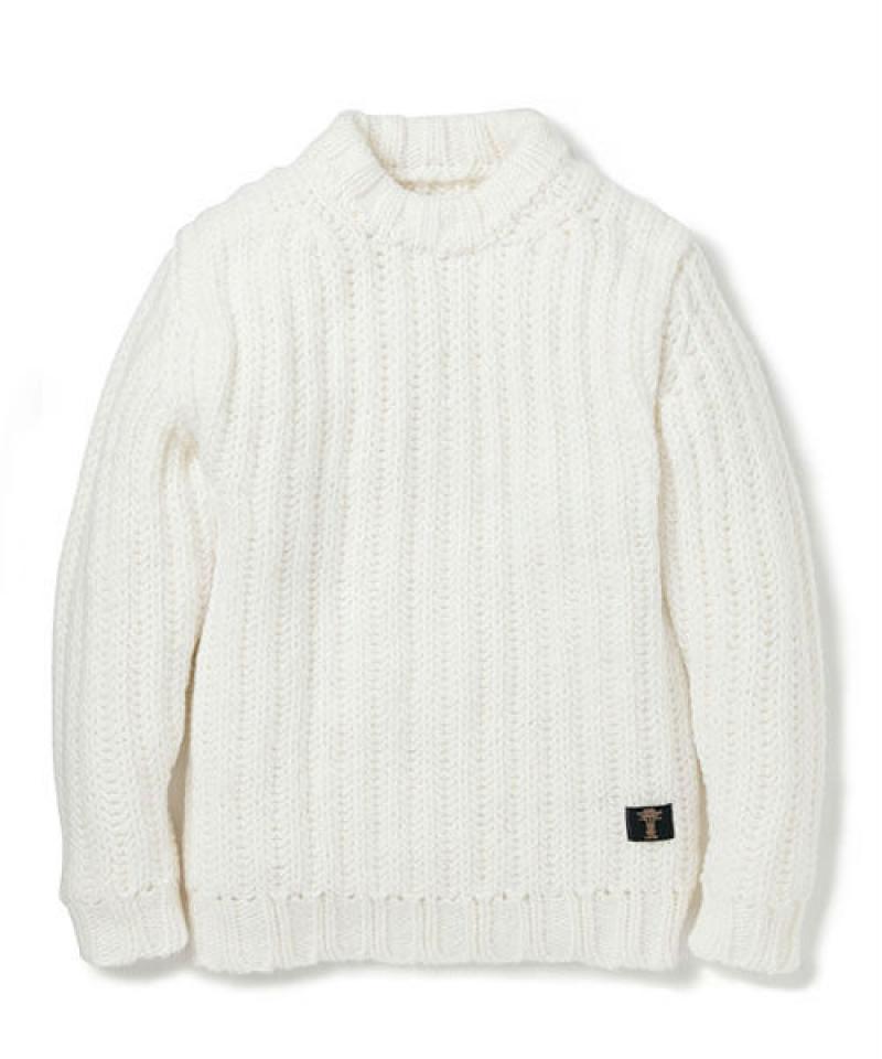 - BEDWIN ٥ɥ -  WHITE KNIT