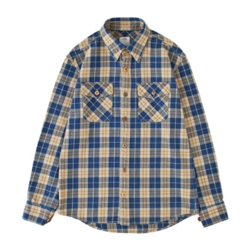 visvim BLACK ELK FLANNEL(INDIGO CHECK) !