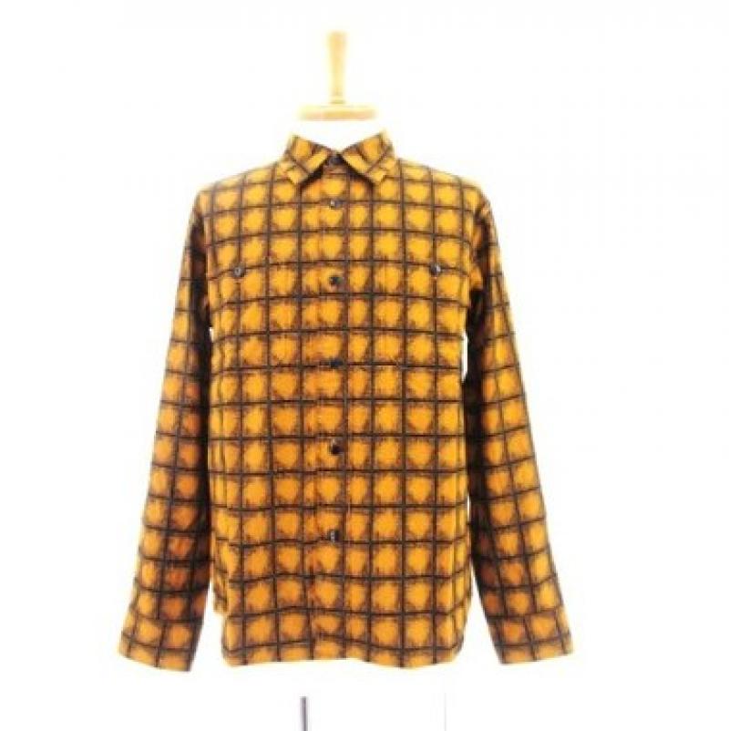 CALEE L/S PRINT CHECK SHIRT