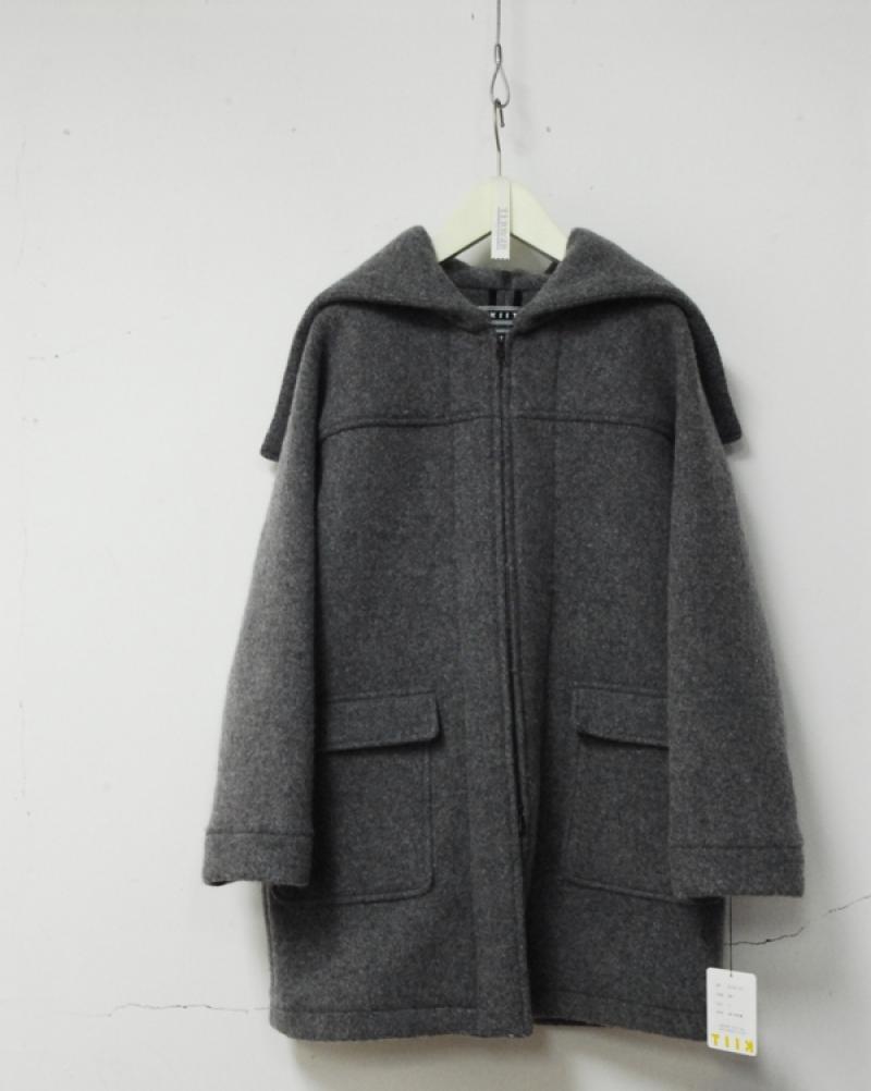 New arrivals/KIITBLOON WOOL HOODED COAT¾