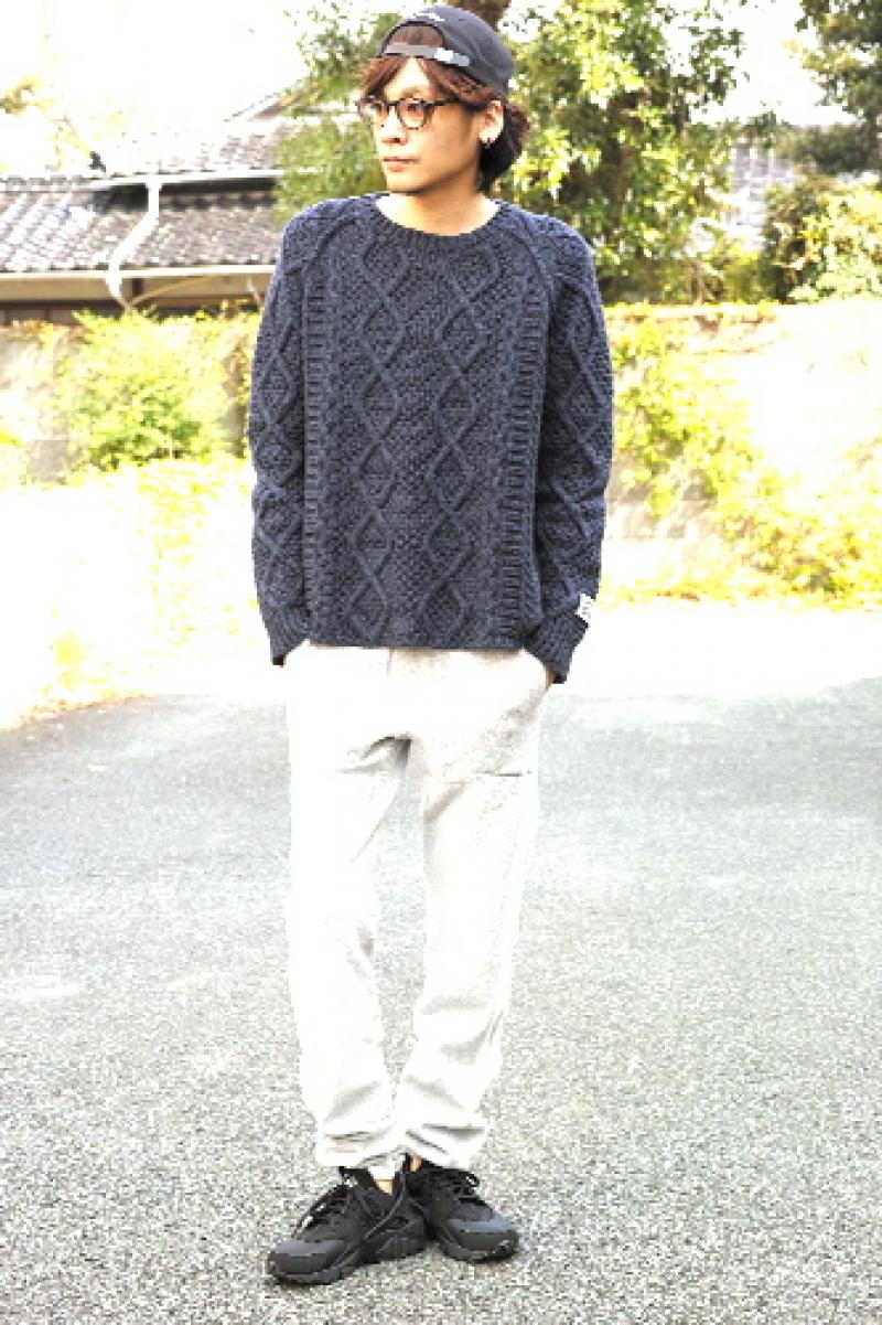 SUNSEA SNS-14A51 Reversible Fisherman Sweater