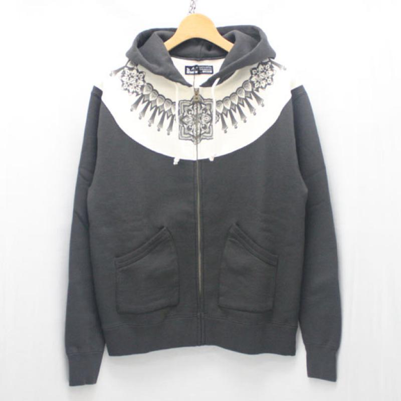 SOFT MACHINE GEOMETRIC HOODED:BLACK