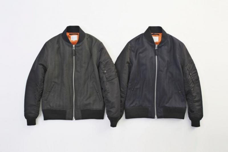 VICTIM/STRIPE MA-1 JACKET