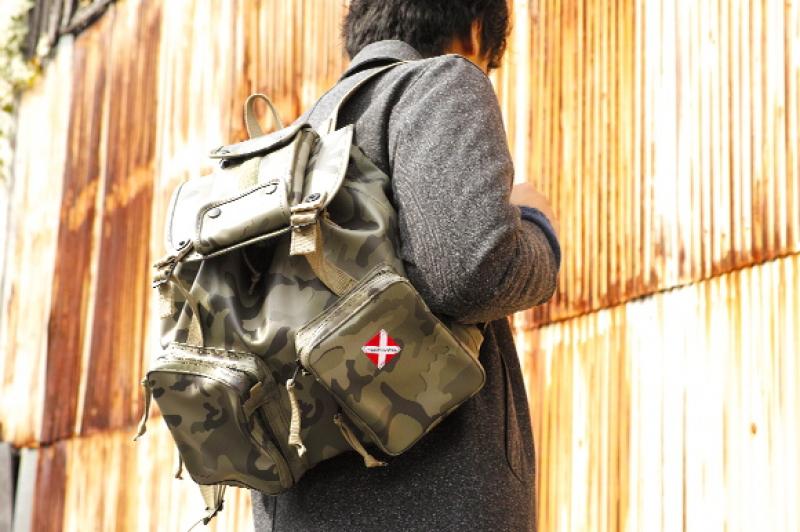 SOPHNET. LUGGAGE LABEL LINER RUCKSACK 