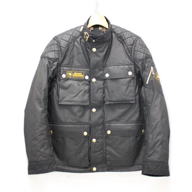 RATS OILED COTTON MC JKT:BLACK !!