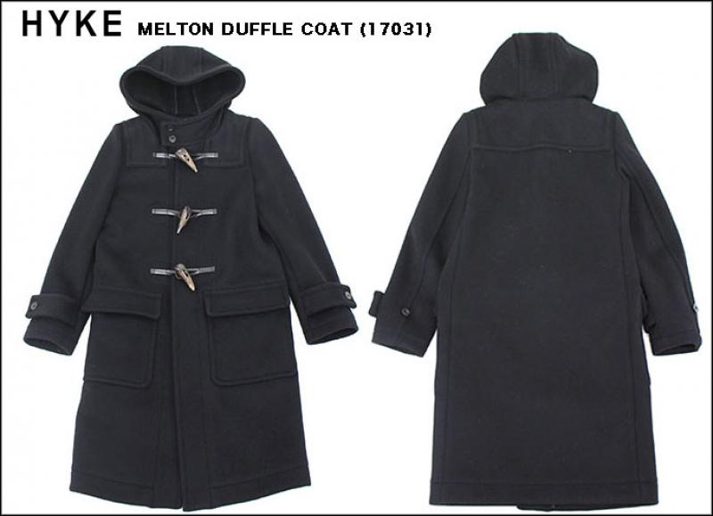 HYKE/MELTON DUFFLE COAT !