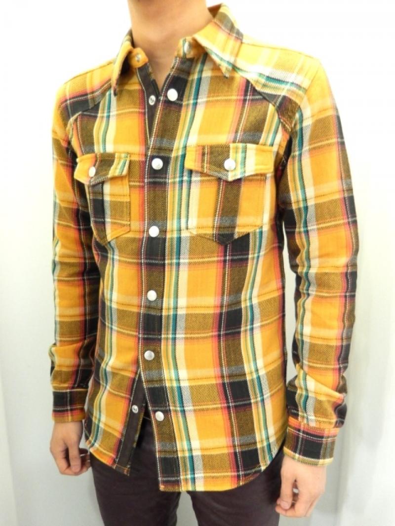 DELAY by Win&Sons:Robin OLD CHECK Shirt[DW20-SH-005] /YELLOW