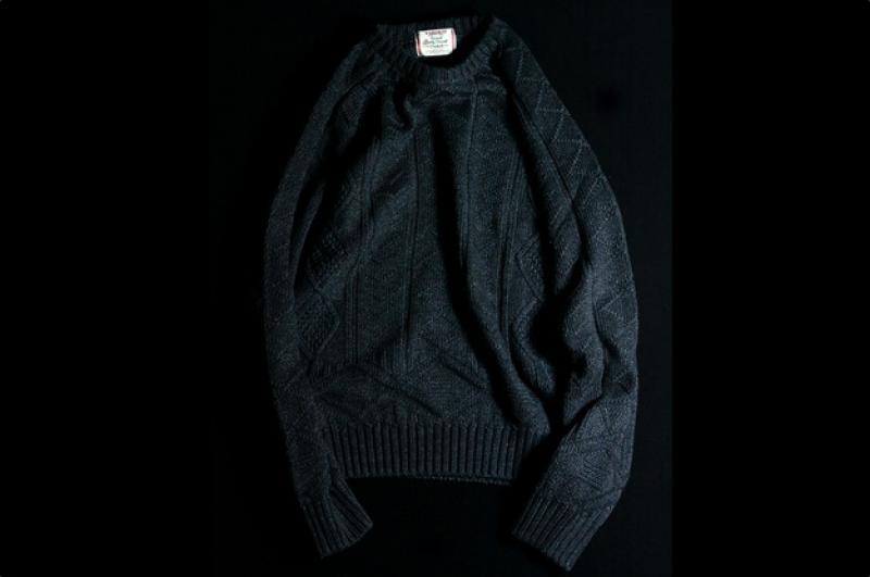 Varde77/FISHERMAN INDIGO CREW SWEATER