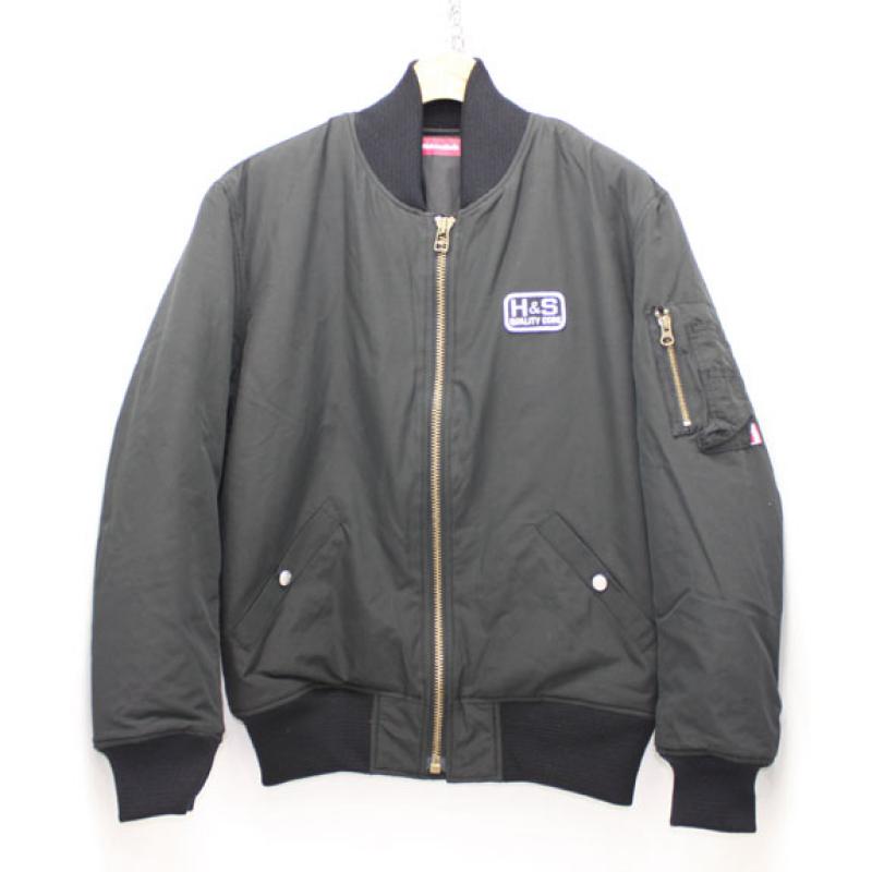 HIDE&SEEK MA-1 JKT (14aw):BLACK !!