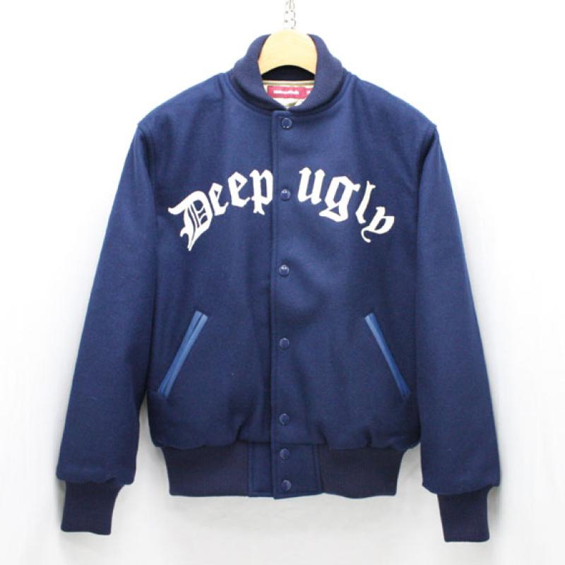 HIDE&SEEK Stadium JKT (14aw):NAVY !!