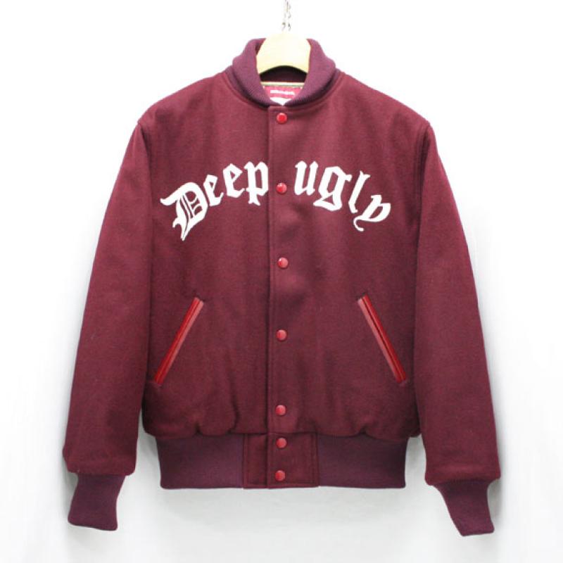 HIDE&SEEK Stadium JKT (14aw):BURGUNDY !!