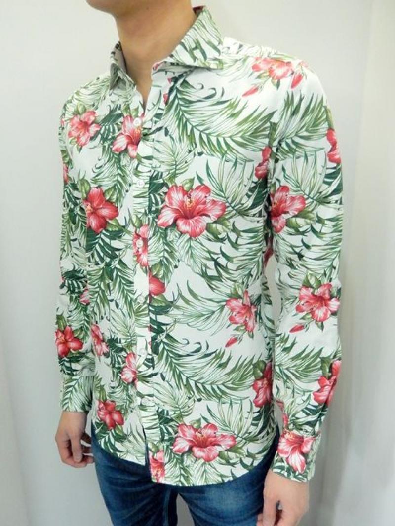 DELAY by Win&Sons:OLD Flower WD Shirt[DW21-SH-005] /WHITE