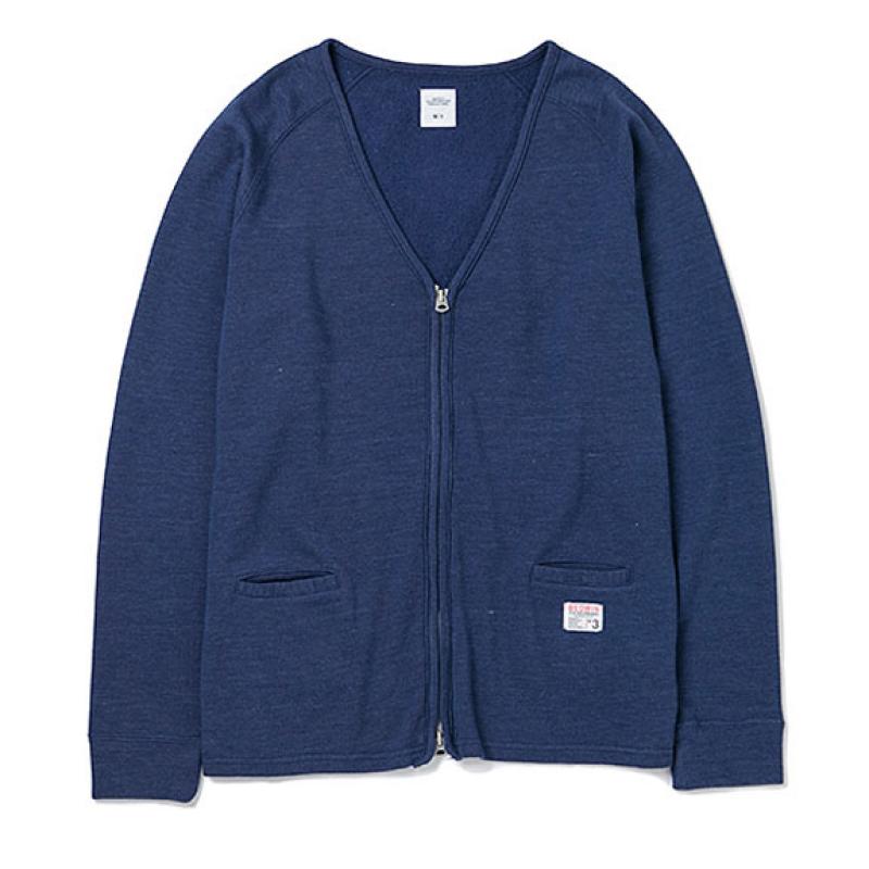 BEDWIN L/S SWEAT CARDIGAN "MARC":NAVY !!