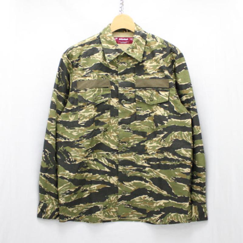 HIDE&SEEK Army Shirt (15ss):TIGER CAMO !!