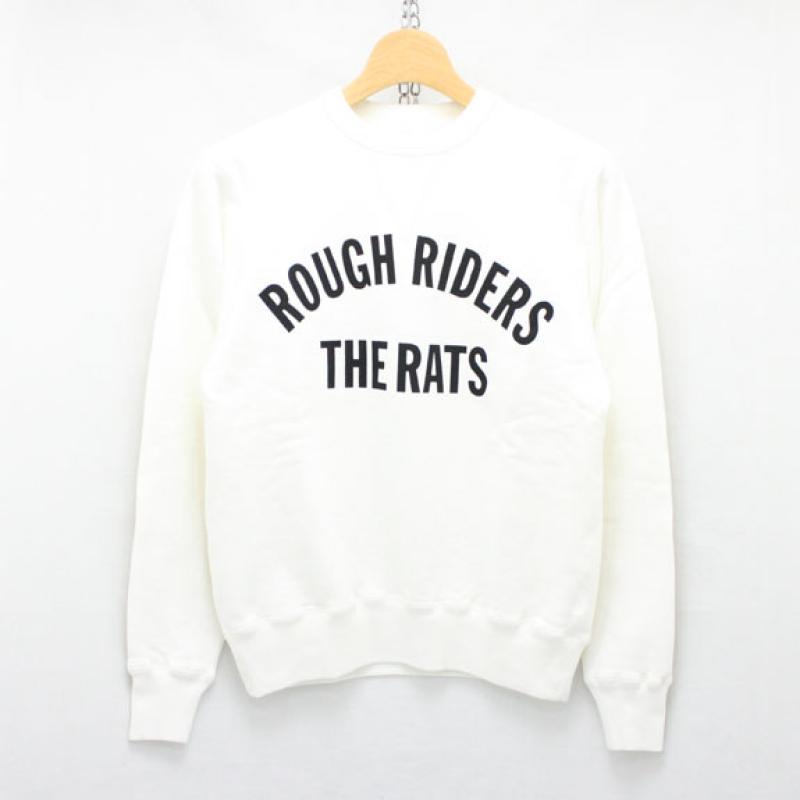 RATS ROUGH RIDERS L/S SWEAT:WHITE !!