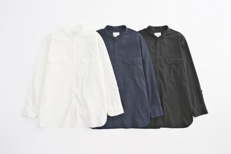 ٤ФVICTIM / STAND COLLAR LOOSE SHIRTS