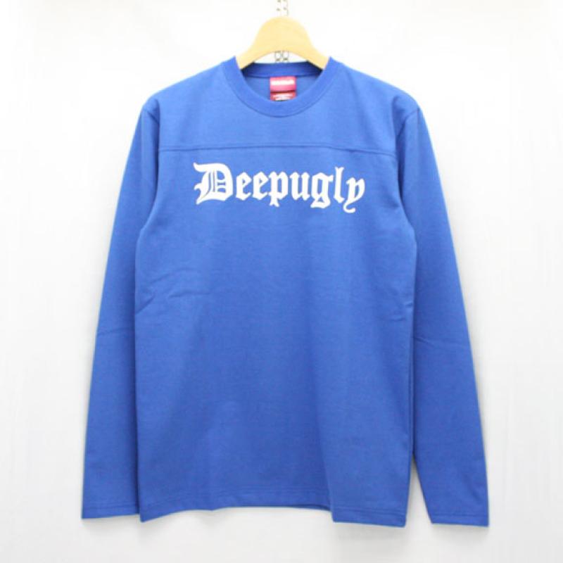 HIDE&SEEK Deep Ugly Football Shirt:BLUE !!