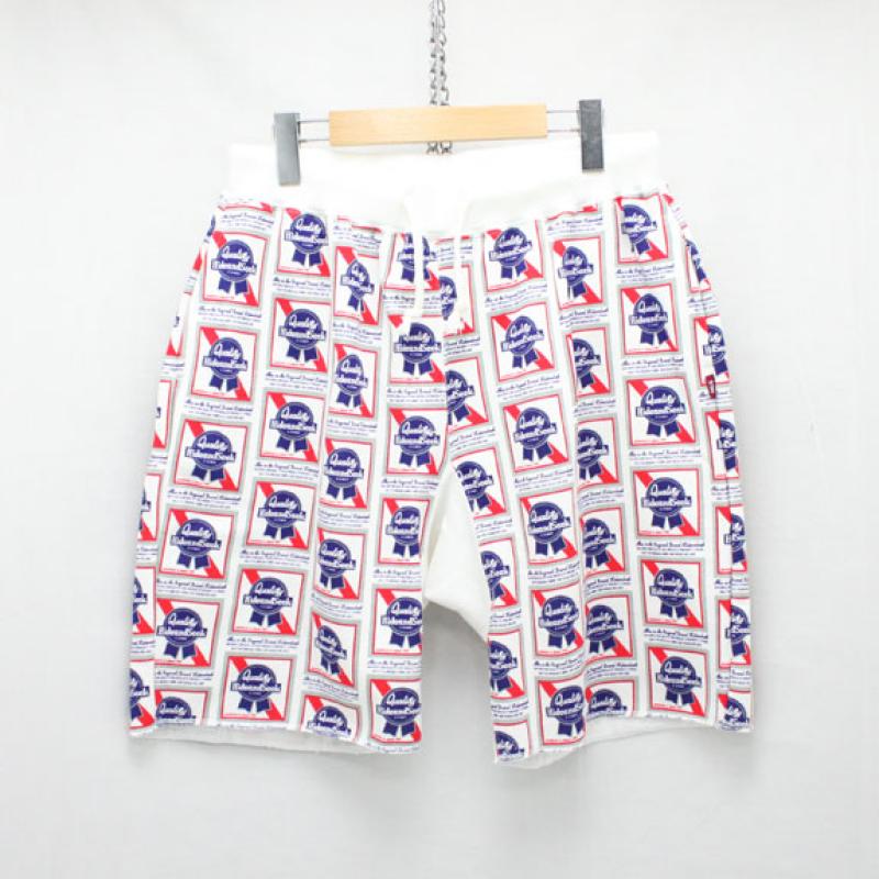 HIDE&SEEK Pub Sweat Shorts:WHITE !!