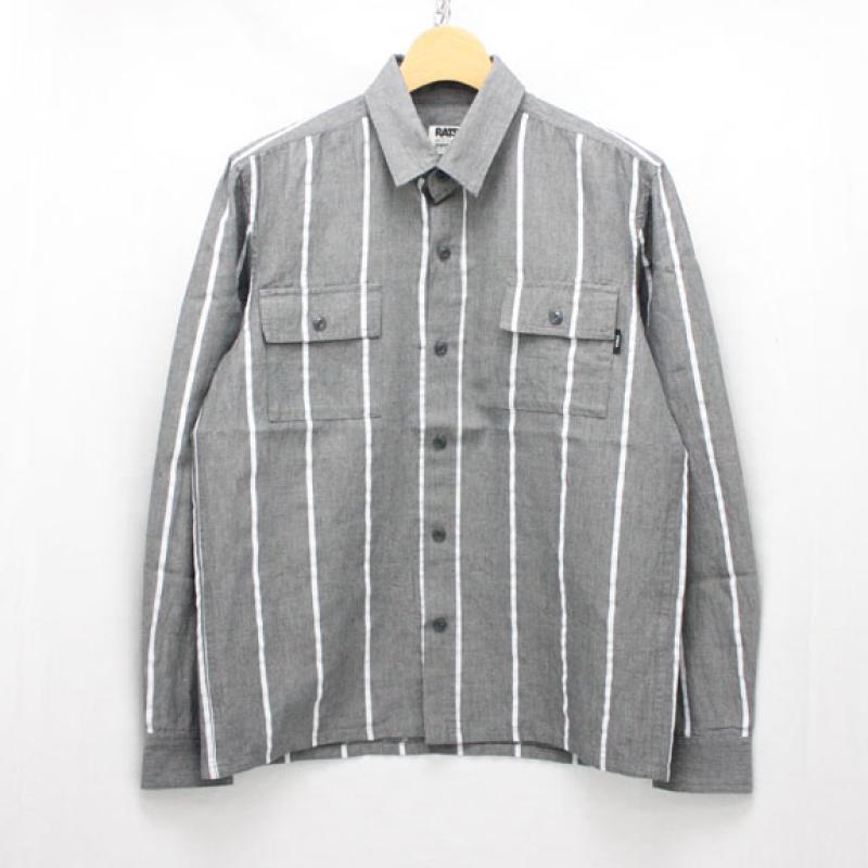 RATS STRIPE SHIRTS:BLACKWHITE STRIPE !!