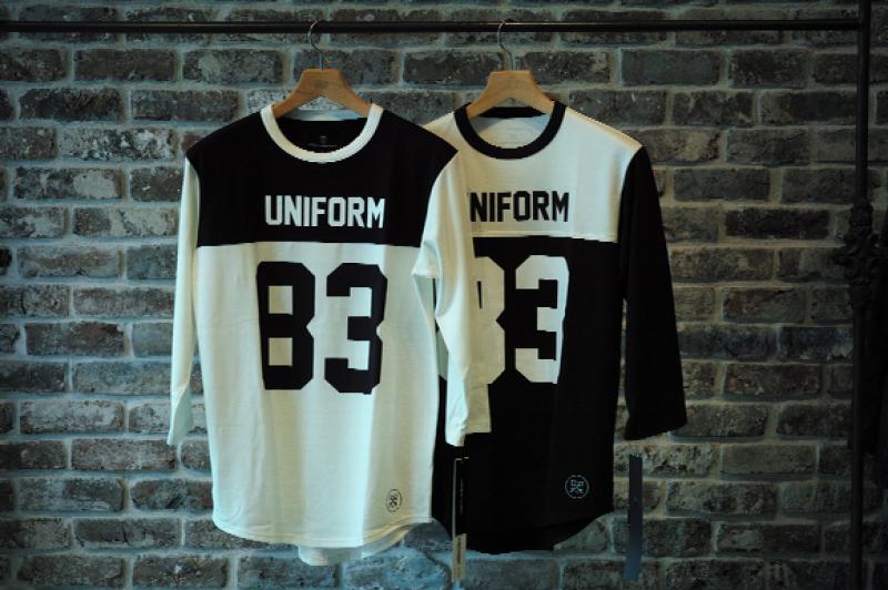 uniform experiment 150066 3/4 SLEEVE NUMBERING FOOTBALL TEE 44()ȯ