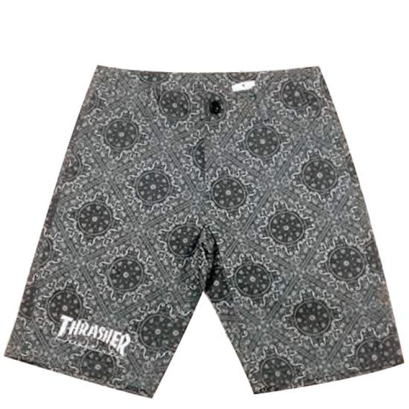 THRASHER SK8&DESTROY BANDANA PATTERN SHORTS