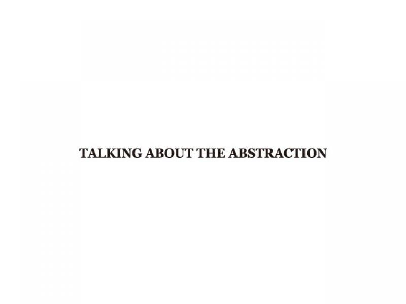 TALKING ABOUT THE ABSTRACTION2015SS MENS collection