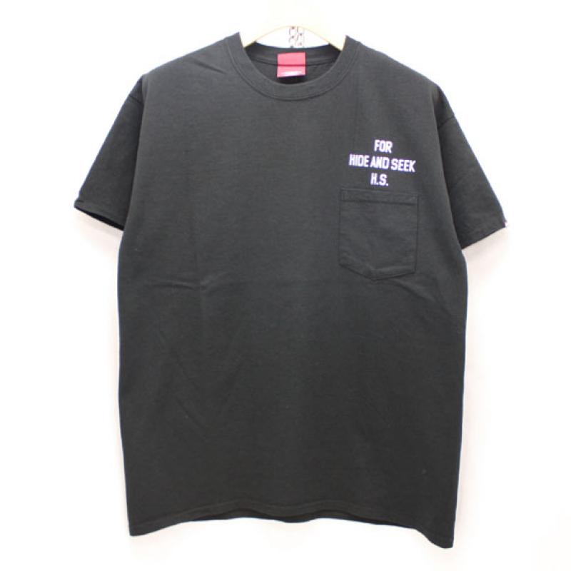 HIDE&SEEK PA FU CITY Pocket S/S Tee:BLACK !!