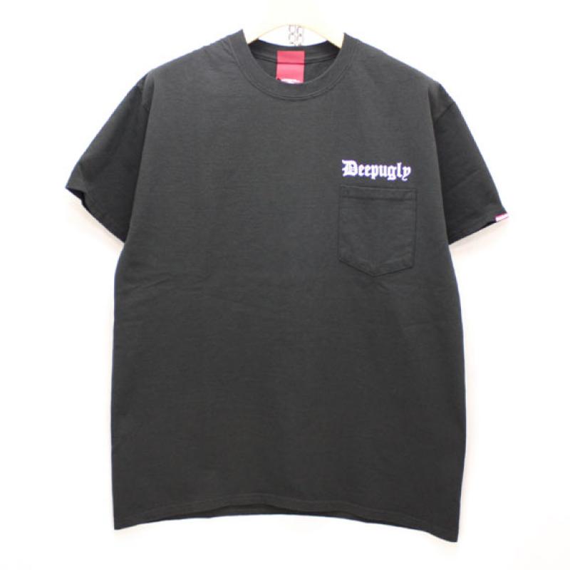 HIDE&SEEK Deep Ugly Pocket S/S Tee:BLACK !!