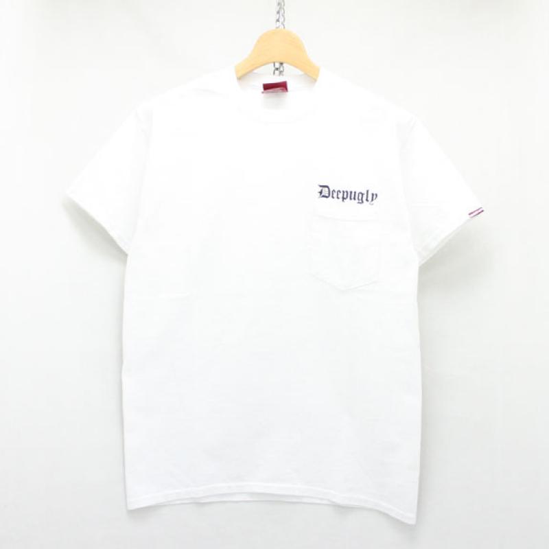 HIDE&SEEK Deep Ugly Pocket S/S Tee:WHITE !!