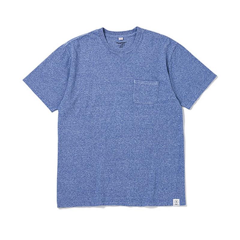 BEDWIN S/S C-NECK POCKET T "JACK":BLUE !!