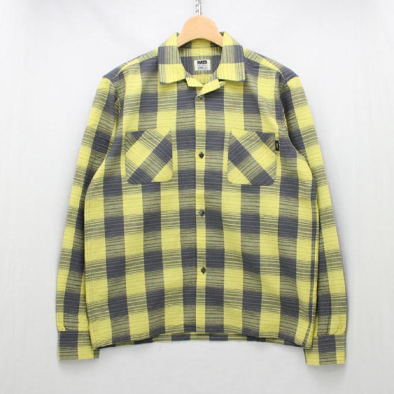 RATS YELLOW CHECK L/S SHIRTS:YELLOW CHECK !!