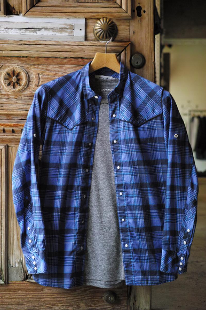 nonnative NN-S2712 RANCHER SHIRT COTTON PIQUE CHECK