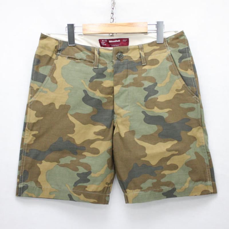 HIDE&SEEK Camo Short Pants (15ss):WOODLAND CAMO !!