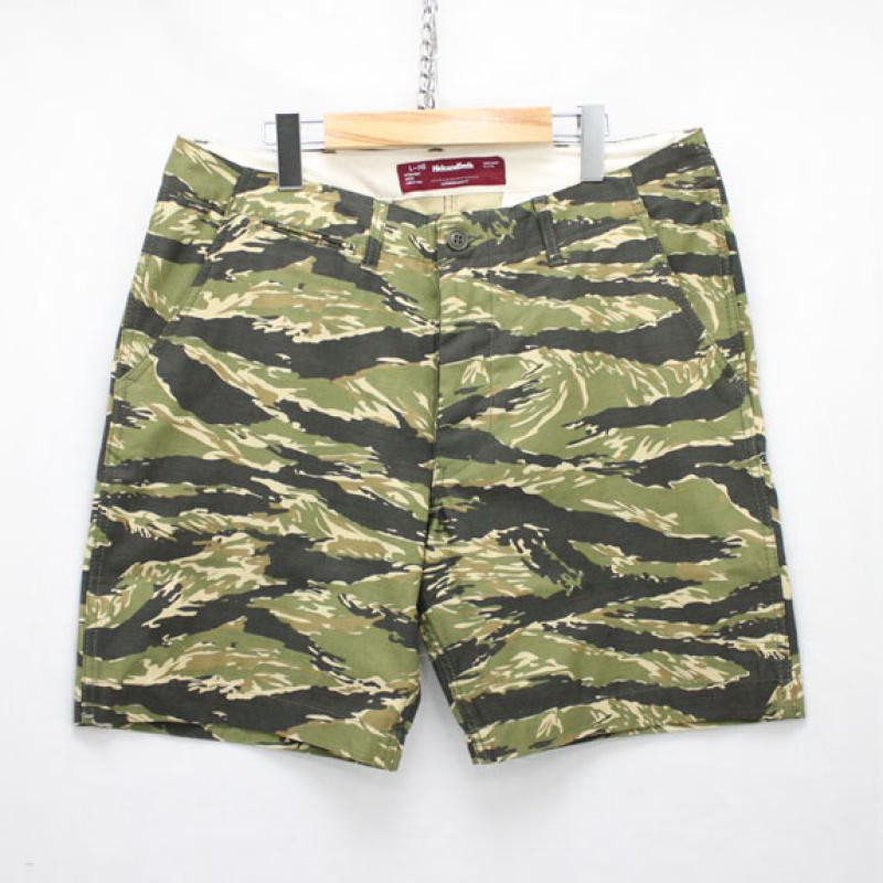 HIDE&SEEK Camo Short Pants (15ss):TIGER CAMO !!